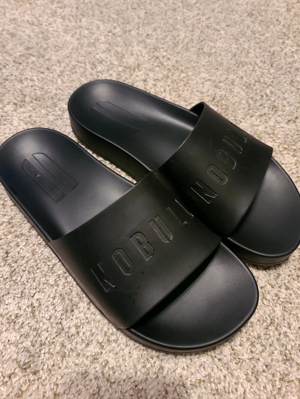 Women's 9.5, NOBULL Black Slide Sandals